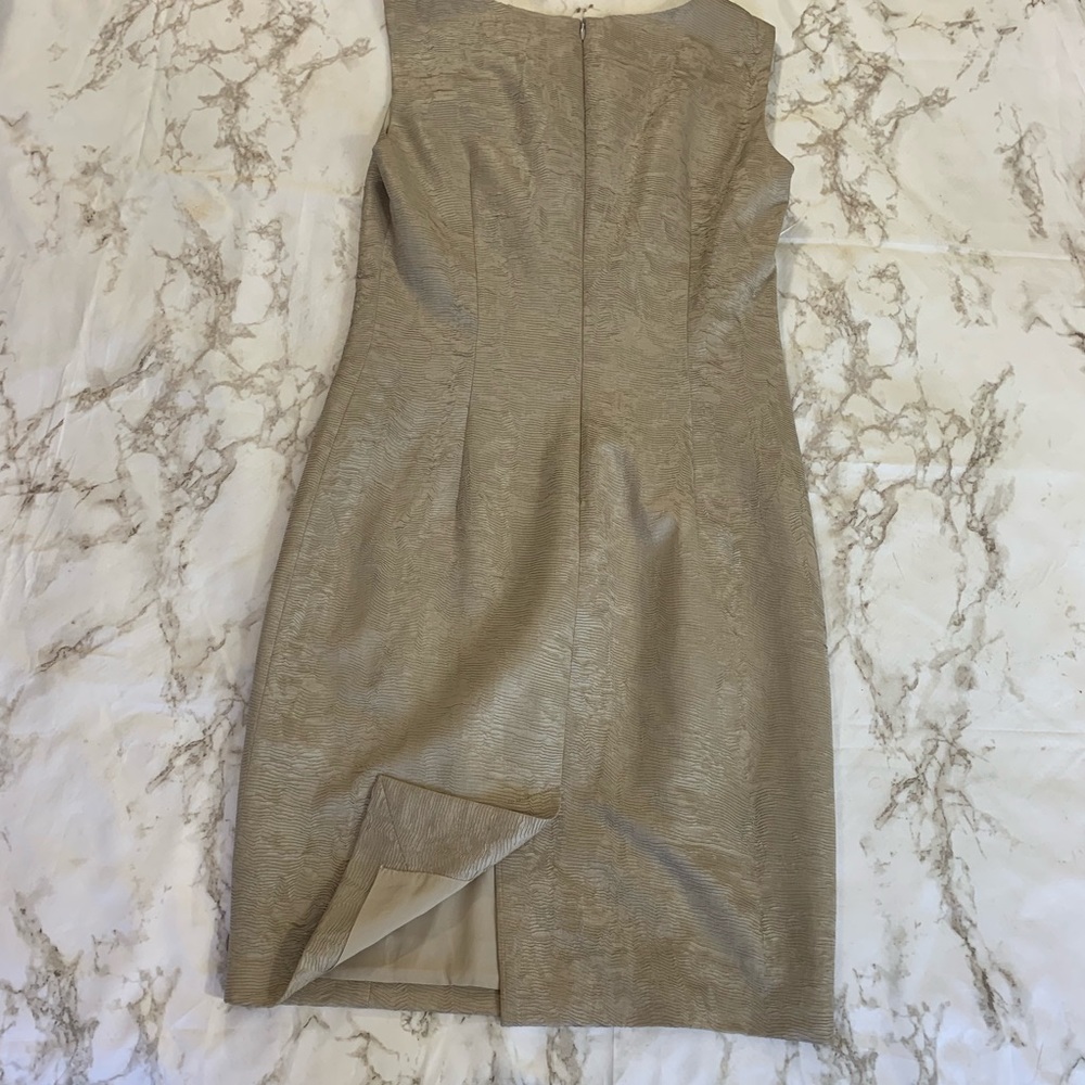 Max Mara Grey Texture Shift Cocktail Dress - Picture 5 of 7